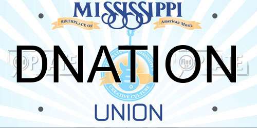 DNATION Mississippi License Plate