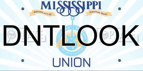 DNTLOOK Mississippi License Plate