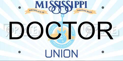 DOCTOR Mississippi License Plate