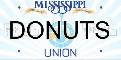 DONUTS Mississippi License Plate