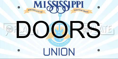 DOORS Mississippi License Plate
