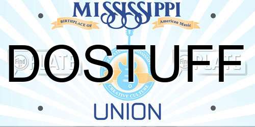 DOSTUFF Mississippi License Plate