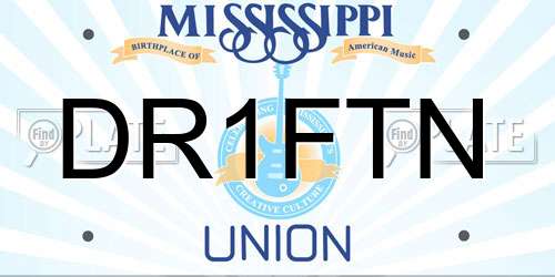 DR1FTN Mississippi License Plate