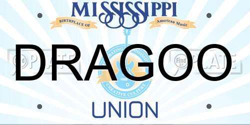 DRAGOO Mississippi License Plate