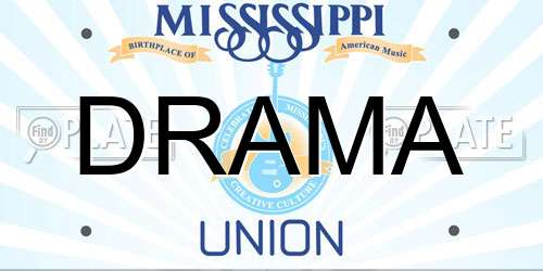 DRAMA Mississippi License Plate