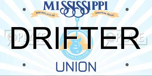 DRIFTER Mississippi License Plate