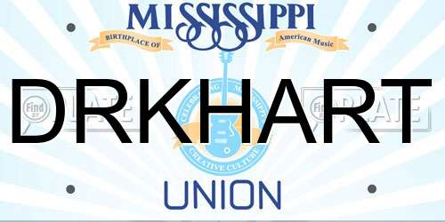 DRKHART Mississippi License Plate