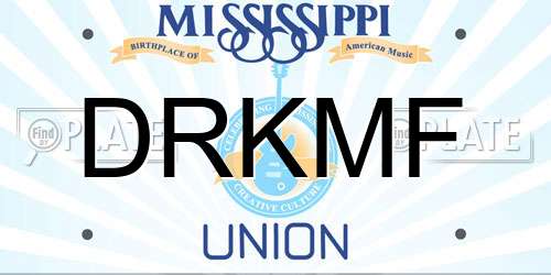 DRKMF Mississippi License Plate