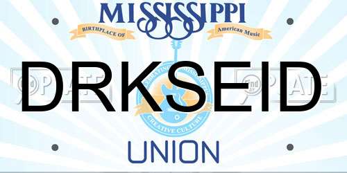 DRKSEID Mississippi License Plate