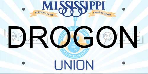 DROGON Mississippi License Plate