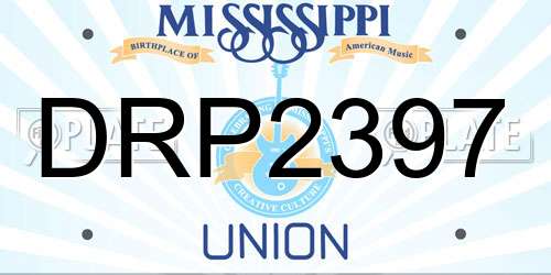 DRP2397 Mississippi License Plate