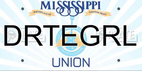DRTEGRL Mississippi License Plate