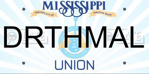 DRTHMAL Mississippi License Plate