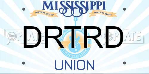 DRTRD Mississippi License Plate
