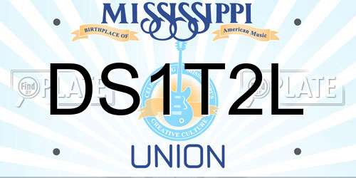 DS1T2L Mississippi License Plate