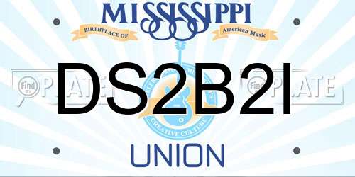 DS2B2I Mississippi License Plate