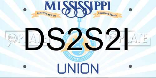 DS2S2I Mississippi License Plate