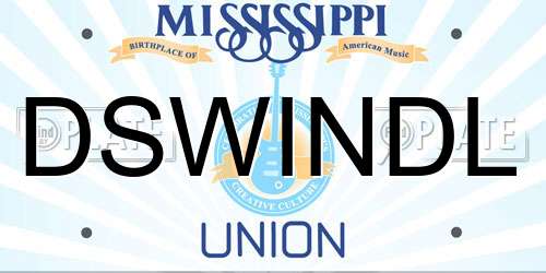 DSWINDL Mississippi License Plate