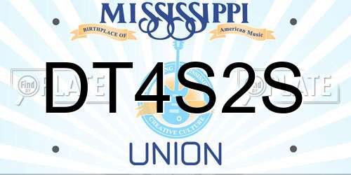 DT4S2S Mississippi License Plate