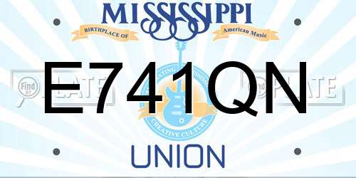 E741QN Mississippi License Plate