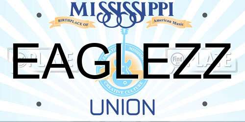 EAGLEZZ Mississippi License Plate