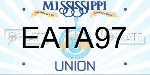 EATA97 Mississippi License Plate
