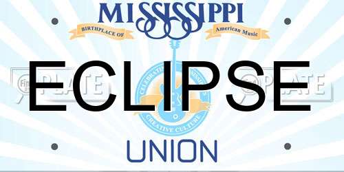 ECLIPSE Mississippi License Plate