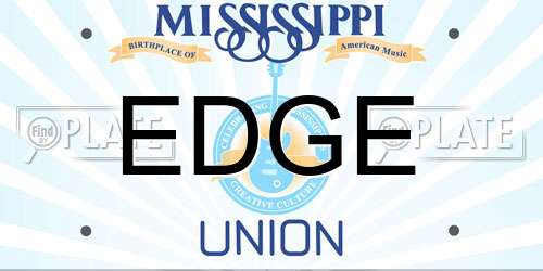 EDGE Mississippi License Plate
