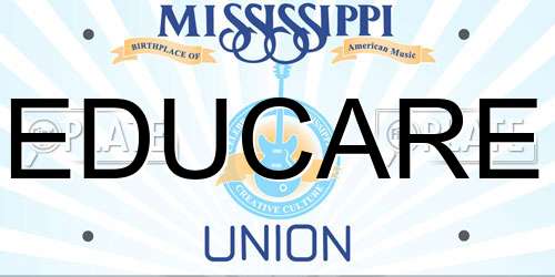 EDUCARE Mississippi License Plate