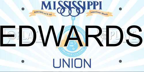 EDWARDS Mississippi License Plate