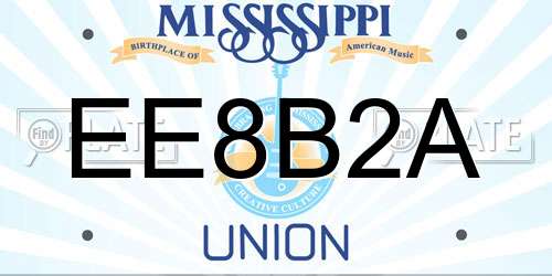EE8B2A Mississippi License Plate