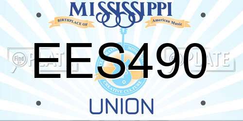 EES490 Mississippi License Plate