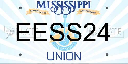 EESS24 Mississippi License Plate