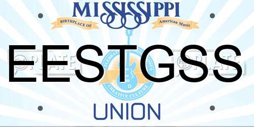EESTGSS Mississippi License Plate