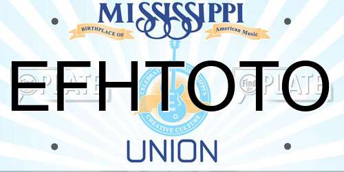 EFHTOTO Mississippi License Plate