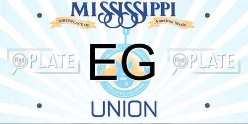 EG Mississippi License Plate