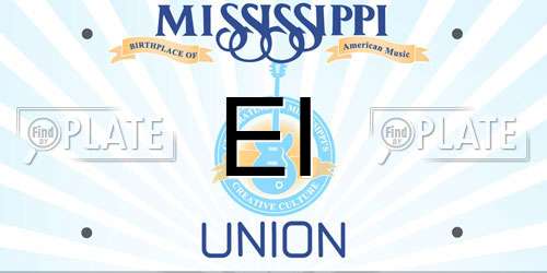 EI Mississippi License Plate