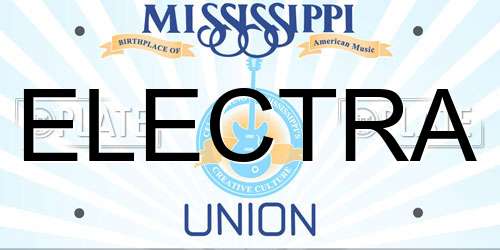 ELECTRA Mississippi License Plate