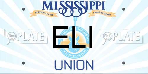 ELI Mississippi License Plate