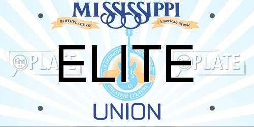 ELITE Mississippi License Plate