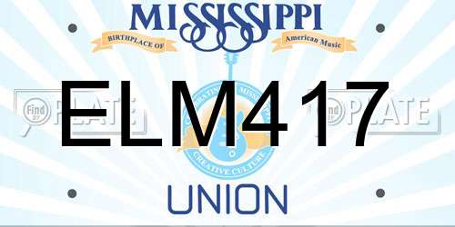 ELM417 Mississippi License Plate