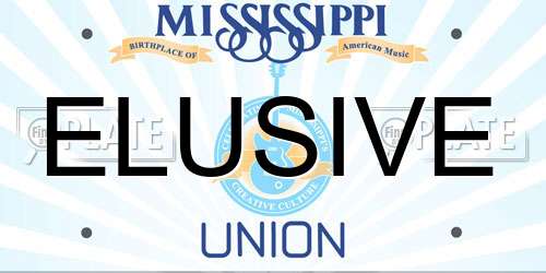ELUSIVE Mississippi License Plate