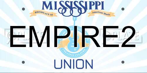 EMPIRE2 Mississippi License Plate