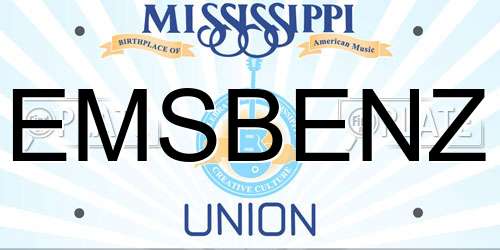 EMSBENZ Mississippi License Plate