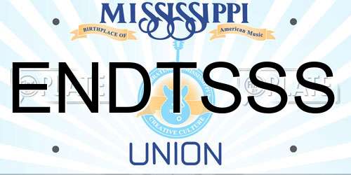 ENDTSSS Mississippi License Plate