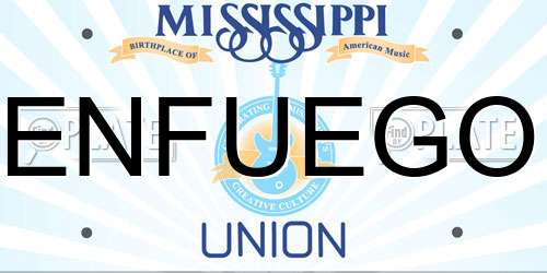 ENFUEGO Mississippi License Plate