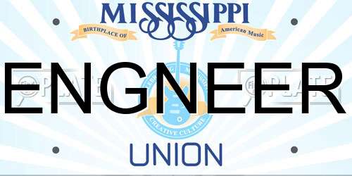 ENGNEER Mississippi License Plate