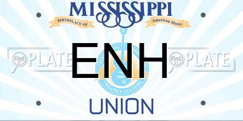 ENH Mississippi License Plate