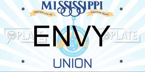 ENVY Mississippi License Plate