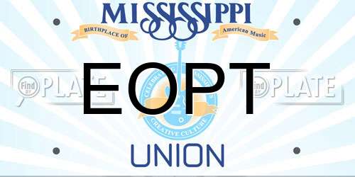 EOPT Mississippi License Plate